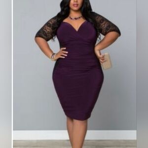 Kiyonna Valentina illusion dress 2x